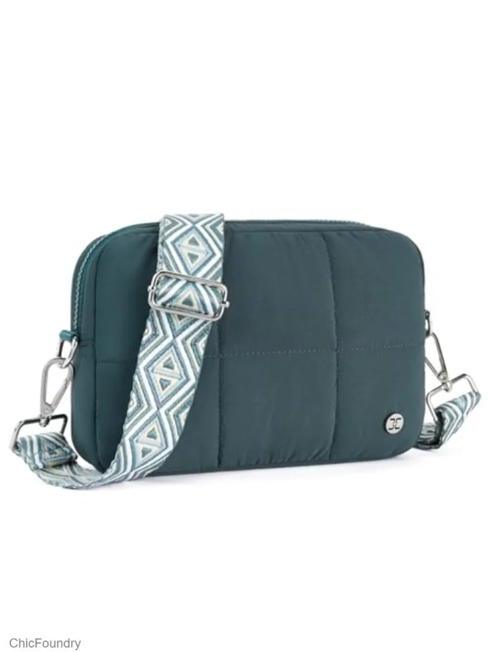 Crossbody Bag with Guitar Strap Lightweight Puffer Shoulder Bag